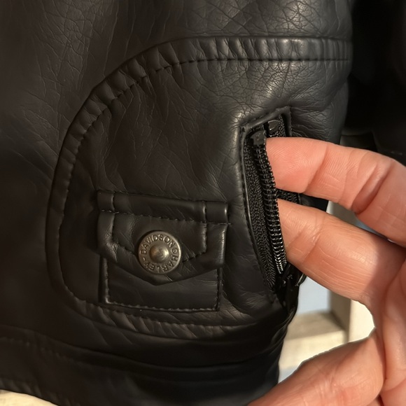 NWT Harley Davidson Boy Toddler Moto Pleather Jacket - Picture 6 of 10